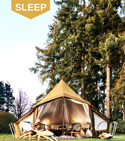 Sleep - Soluções para glamping sazonal, pequenos abrigos.